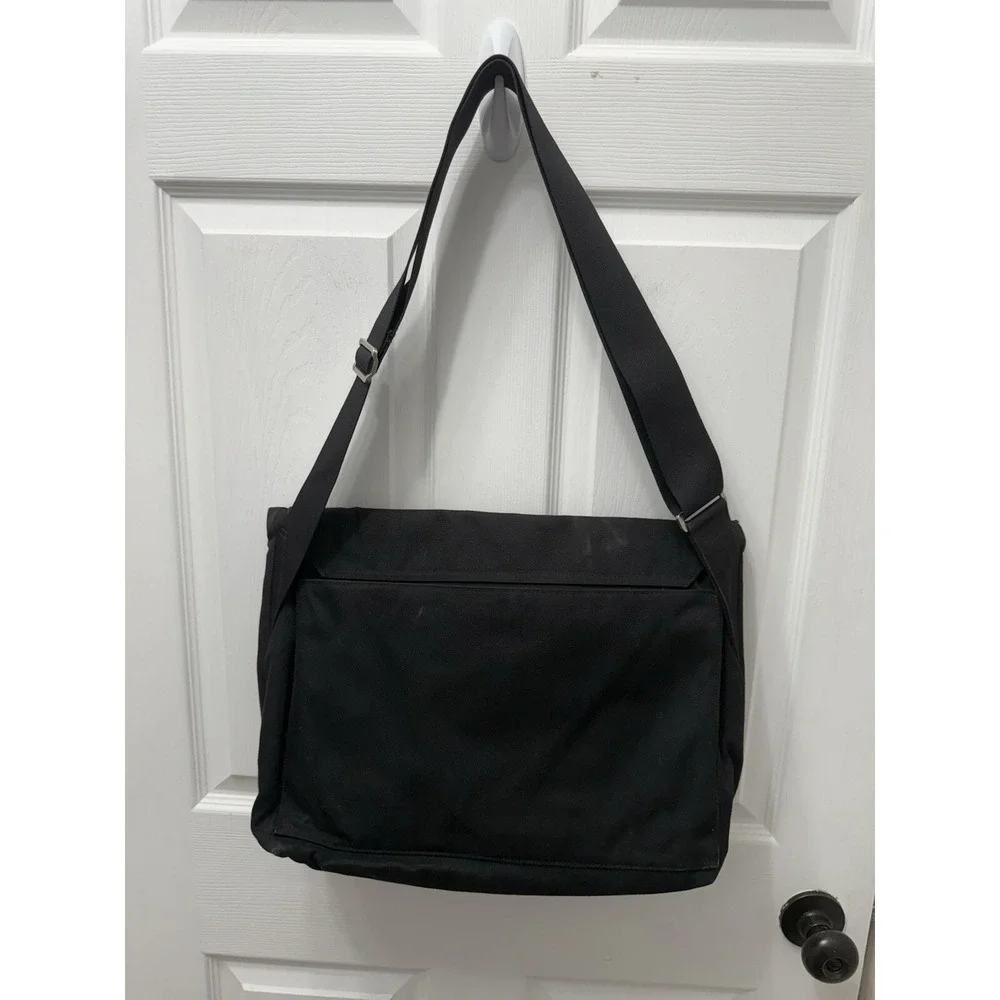 Jack Spade Mens Flap Closure‎ Messenger/ Laptop Shoulder Handbag Black